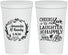 Personalized Wedding 22 oz Stadium Cups - Love Laughter Happily | 326