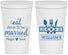 Personalized Wedding 22 oz Stadium Cups - Eat Drink Be Married | 327
