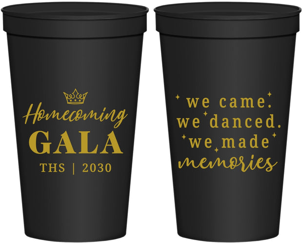 Personalized Homecoming 22 oz Stadium Cups - Danced Made Memories | 330008