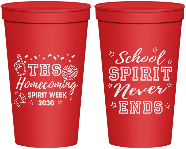 Personalized Homecoming 22 oz Stadium Cups - Spirit Week | 330011