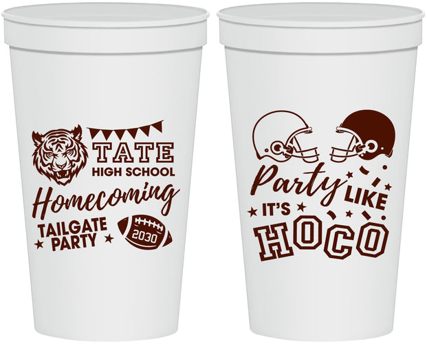 Personalized Homecoming 22 oz Stadium Cups - Party Like Its Hoco | 330012