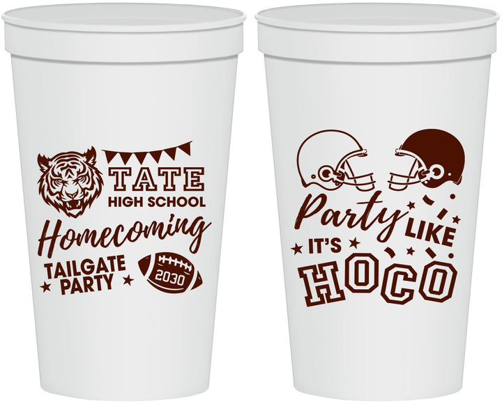 Personalized Homecoming 22 oz Stadium Cups - Party Like Its Hoco | 330012