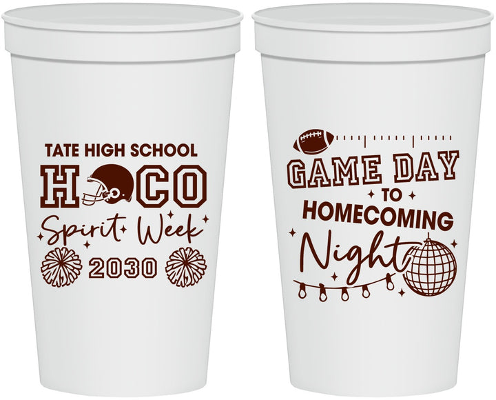 Personalized Homecoming 22 oz Stadium Cups - Spirit Week | 330013