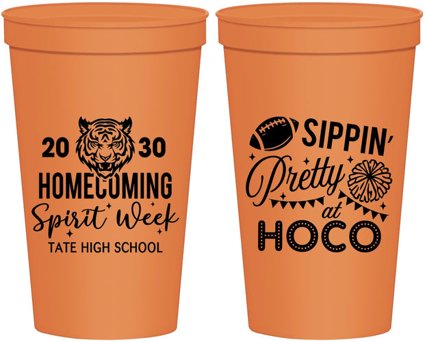 Personalized Homecoming 22 oz Stadium Cups - Hoco Spirit Week | 330014