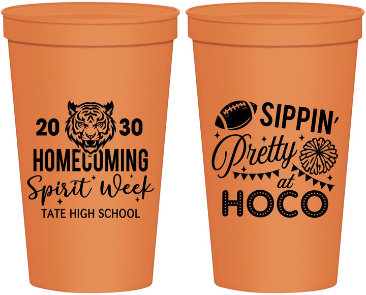 Personalized Homecoming 22 oz Stadium Cups - Hoco Spirit Week | 330014
