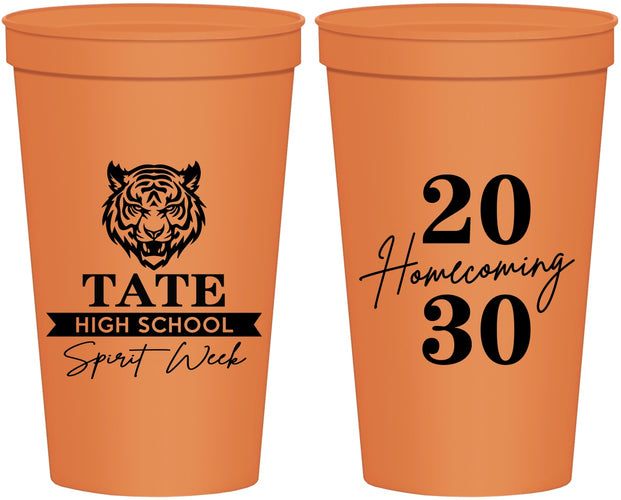 Personalized Homecoming 22 oz Stadium Cups - Hoco Spirit Week | 330015