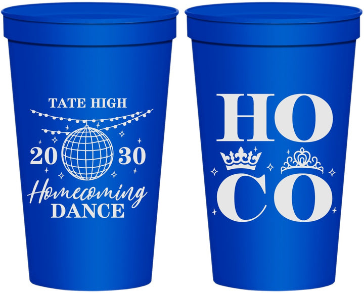 Personalized Homecoming 22 oz Stadium Cups - Hoco Dance | 330016