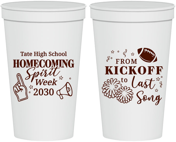 Personalized Homecoming 22 oz Stadium Cups - Spirit Week | 330019