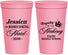 Personalized Homecoming 22 oz Stadium Cups - Hoco Maid Vote | 330029