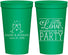 Personalized Wedding 22 oz Stadium Cups - Love Party | 331