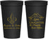 Personalized Wedding 22 oz Stadium Cups - Love Laughter Happily | 338