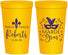 Personalized Wedding 22 oz Stadium Cups - Mardi Gras | 339