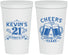 Personalized 21st Birthday 22 oz Stadium Cups - Cheers To Twenty One Years | 340000