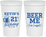 Personalized 21st Birthday 22 oz Stadium Cups - Beer Me I Am Legal | 340014