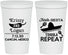 Personalized Wedding 22 oz Stadium Cups - Fiesta Siesta Tequila Repeat | 344