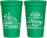 Personalized Wedding 22 oz Stadium Cups - Left The Farm Tractor | 352
