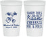 Personalized Wedding 22 oz Stadium Cups - Sandy Feet Salty Kisses | 357