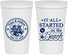 Personalized Wedding 22 oz Stadium Cups - Started On The Beach | 362