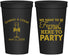 Personalized Wedding 22 oz Stadium Cups - Formal Here To Party | 366