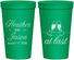 Personalized Wedding 22 oz Stadium Cups - At Last | 382