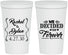 Personalized Wedding 22 oz Stadium Cups - We Decided On Forever | 386