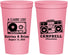 Personalized Wedding 22 oz Stadium Cups - Class Love Cassette Tape | 389