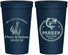 Personalized Wedding 22 oz Stadium Cups - We Got Hooked Fish | 392
