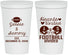 Personalized Wedding 22 oz Stadium Cups - Hearts United Football | 395