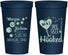 Personalized Wedding 22 oz Stadium Cups - We Got Hooked Fish | 396