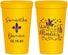 Personalized Wedding 22 oz Stadium Cups - Mardi Gras | 398