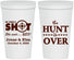Personalized Wedding 22 oz Stadium Cups - The Hunt Is Over | 400