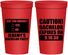 Personalized Bachelor Party 22 oz Stadium Cups - Caution Expires On | 40012
