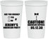 Personalized Bachelor Party 22 oz Stadium Cups - Caution Expires On | 40013