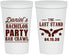 Personalized Bachelor Party 22 oz Stadium Cups - The Last Stand | 40016
