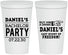 Personalized Bachelor Party 22 oz Stadium Cups - Last Night Of Freedom | 40029