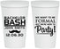 Personalized Bachelor Party 22 oz Stadium Cups - Formal | 40030