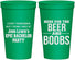 Personalized Bachelor Party 22 oz Stadium Cups - Beer And Boobs | 40039