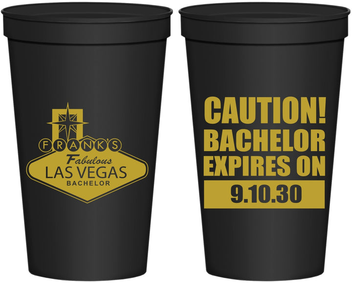 Personalized Bachelor Party 22 oz Stadium Cups - Las Vegas | 40056