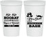 Personalized Bachelor Party 22 oz Stadium Cups - Wig Or Stache | 40058