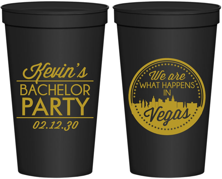 Personalized Bachelor Party 22 oz Stadium Cups - Last Vegas | 40060