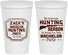 Personalized Bachelor Party 22 oz Stadium Cups - Hunting Season | 40063