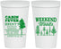 Personalized Bachelor Party 22 oz Stadium Cups - Camping | 40065