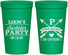 Personalized Bachelor Party 22 oz Stadium Cups - Hunt Is Over | 40082