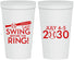 Personalized Bachelor Party 22 oz Stadium Cups - Baseball | 40087