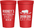 Personalized Bachelor Party 22 oz Stadium Cups - Bbq | 40088