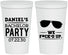Personalized Bachelor Party 22 oz Stadium Cups - We Fucked Up | 40099