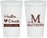 Personalized Wedding 22 oz Stadium Cups - Monogram | 402