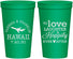 Personalized Wedding 22 oz Stadium Cups - Love Laughter Happily | 404