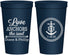 Personalized Wedding 22 oz Stadium Cups - Love Anchors The Soul | 405