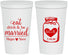 Personalized Wedding 22 oz Stadium Cups - Mason Jar | 415